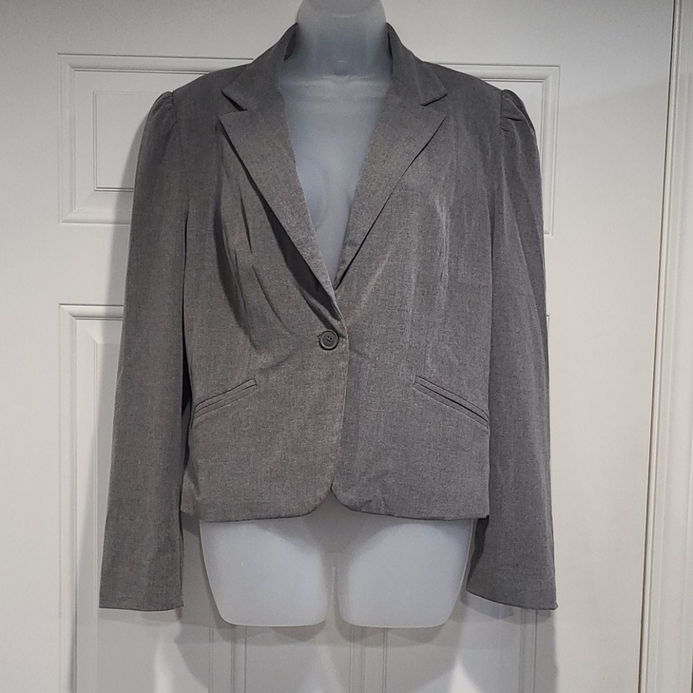 BLAZER: Grey Old Navy Puffed Sleeved Blazer / Coat
